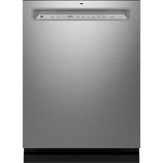 GE® Front Control with Stainless Steel Interior Dishwasher with Sanitize Cycle