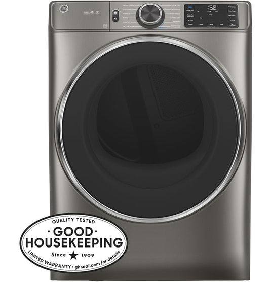 GE® 7.8 cu. ft. Capacity Smart Front Load Gas Dryer with Steam and Sanitize Cycle