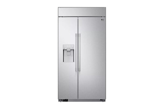 LG STUDIO 26 cu. ft. Smart Side-by-Side Built-In Refrigerator with Ice & Water Dispenser ***