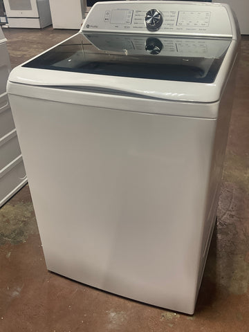 Washer of model PTW600BSRWS. Image # 1: GE Profile™ 5.0  cu. ft. Capacity Washer with Smarter Wash Technology and FlexDispense™
