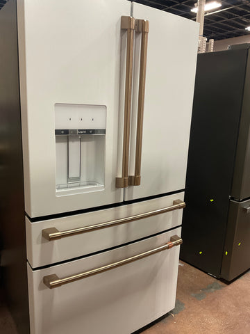 Refrigerator of model CVE28DP4NW2. Image # 1: GE Café™ ENERGY STAR® 27.8 Cu. Ft. Smart 4-Door French-Door Refrigerator