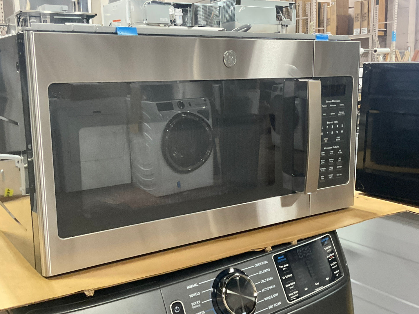 GE® 1.7 Cu. Ft. Over-the-Range Sensor Fingerprint Resistant Microwave Oven
