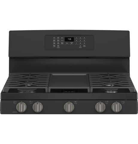 Range of model JGB735FPDS. Image # 2: GE® 30" Free-Standing Gas Convection Range with No Preheat Air Fry