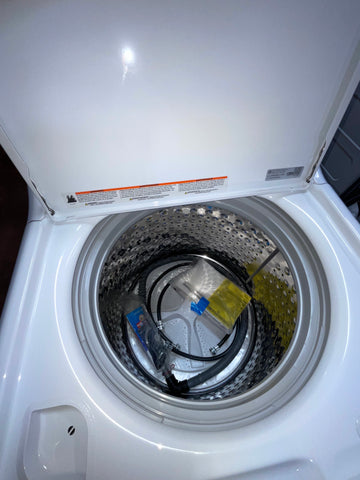 Washer of model GTW490ACJWS. Image # 2: GE® ENERGY STAR® 4.4  cu. ft. stainless steel capacity washer