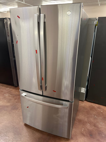 Refrigerator of model GNE25JYKFS. Image # 1: GE® ENERGY STAR® 24.7 Cu. Ft. French-Door Refrigerator