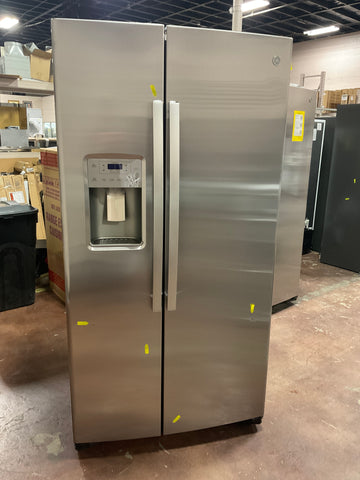 Refrigerator of model GSS25IYNFS. Image # 1: GE® 25.1 Cu. Ft. Fingerprint Resistant Side-By-Side Refrigerator