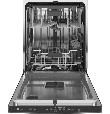 Dishwasher of model PDP715SBNTS. Image # 5: GE Profile™ Top Control with Stainless Steel Interior Dishwasher with Sanitize Cycle & Dry Boost with Fan Assist