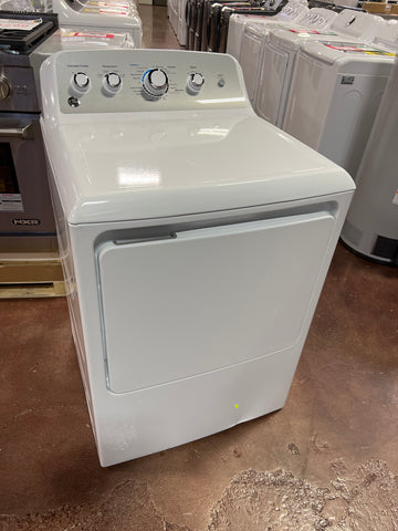 Dryer of model GTD45EASJWS. Image # 1: GE® 7.2 cu. ft. Capacity aluminized alloy drum Electric Dryer with Sensor Dry