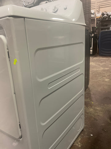 Dryer of model HTX24GASKWS. Image # 4: GE Hotpoint® 6.2 cu. ft. Capacity aluminized alloy Gas Dryer