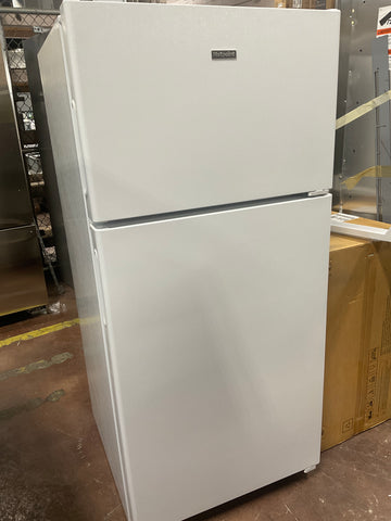 Refrigerator of model HPS16BTNRWW. Image # 1: GE Hotpoint® 15.6 Cu. Ft. Recessed Handle Top-Freezer Refrigerator