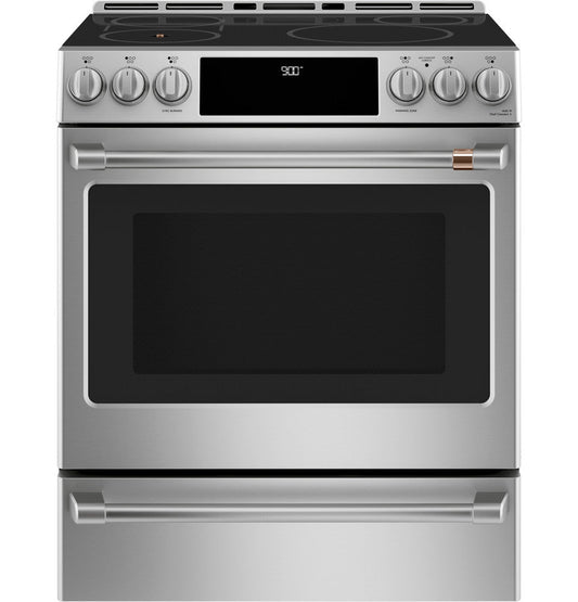 GE Café™ 30" Smart Slide-In, Front-Control, Induction and Convection Range with In-Oven Camera