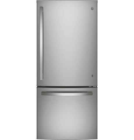 Refrigerator of model GDE21EYKFS. Image # 7: GE® ENERGY STAR® 21.0 Cu. Ft. Bottom-Freezer Refrigerator