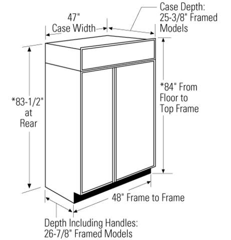 Refrigerator of model ZIS480NNII. Image # 6: Monogram 48" Smart Built-In Side-by-Side Refrigerator