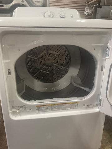 Dryer of model HTX24GASKWS. Image # 2: GE Hotpoint® 6.2 cu. ft. Capacity aluminized alloy Gas Dryer