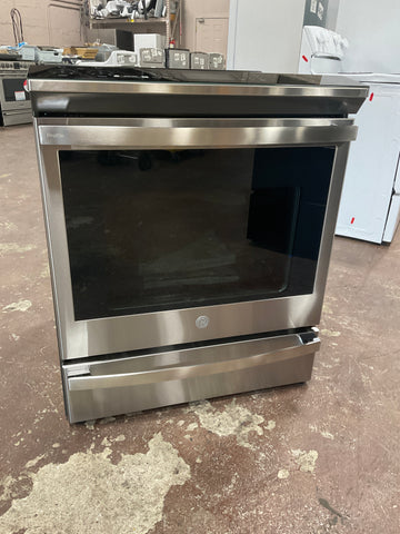 Range of model PHS930YPFS. Image # 1: GE Profile™ 30" Smart Slide-In Fingerprint Resistant Front-Control Induction and Convection Range with No Preheat Air Fry