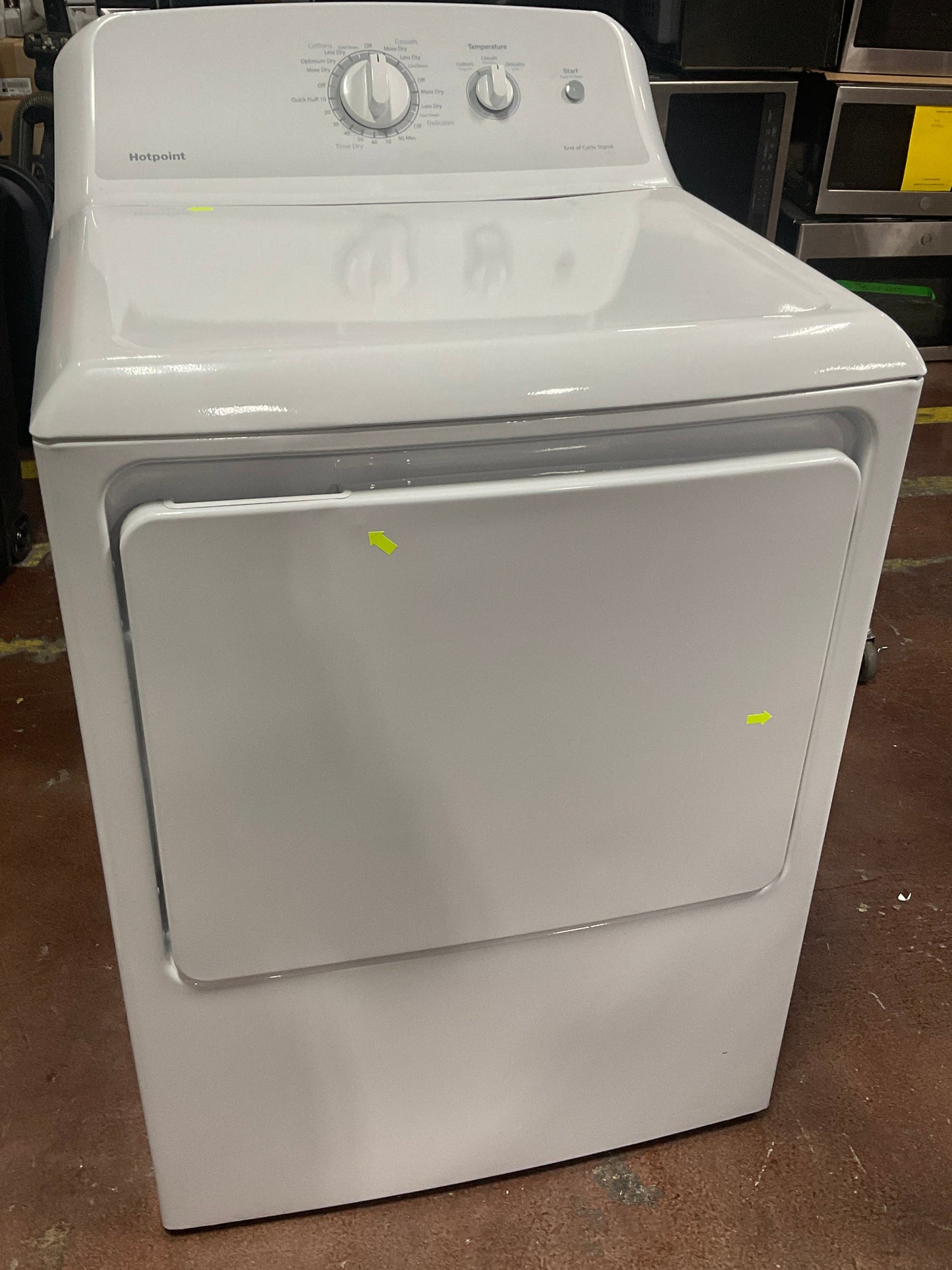 GE Hotpoint® 6.2 cu. ft. Capacity aluminized alloy Gas Dryer
