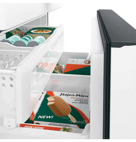 Refrigerator of model CWE23SP4MW2. Image # 1: GE Café™ ENERGY STAR® 23.1 Cu. Ft. Smart Counter-Depth French-Door Refrigerator