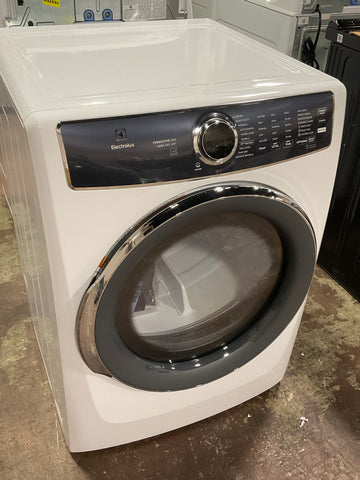 Dryer of model ELFE7537AW. Image # 1: Electrolux  -Front Load Perfect Steam™ Electric Dryer with Predictive Dry™ and Instant Refresh – 8.0 Cu. Ft.