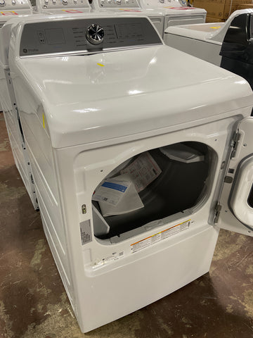 Dryer of model PTD60EBSRWS. Image # 2: GE Profile™ 7.4 cu. ft. Capacity aluminized alloy drum Electric Dryer with Sanitize Cycle and Sensor Dry