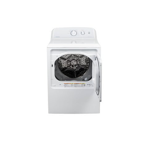 Dryer of model HTX24EASKWS. Image # 6: GE Hotpoint® 6.2 cu. ft. Capacity aluminized alloy Electric Dryer