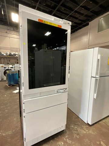Refrigerator of model ZIK303NPPII. Image # 1: GE Monogram 30" Integrated Glass-Door Refrigerator for Single or Dual Installation