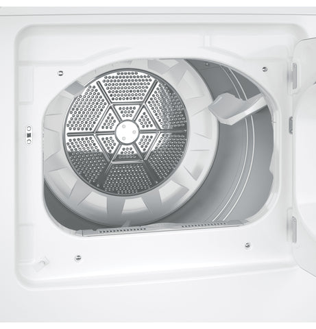 Dryer of model HTX24GASKWS. Image # 6: GE Hotpoint® 6.2 cu. ft. Capacity aluminized alloy Gas Dryer