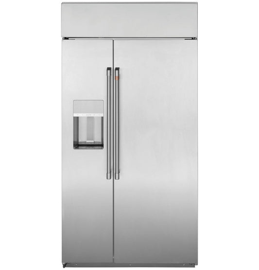 GE Café™ 48" Smart Built-In Side-by-Side Refrigerator with Dispenser