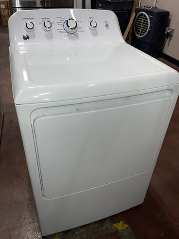 Dryer of model GTD42EASJWW. Image # 1: GE® 7.2 cu. ft. Capacity aluminized alloy drum Electric Dryer