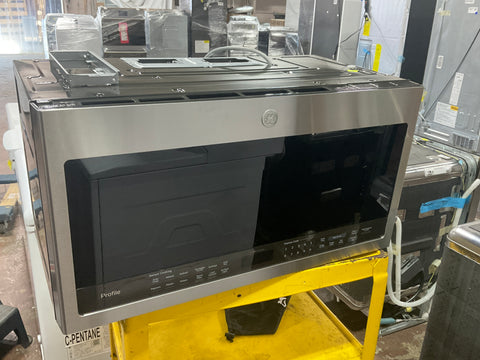 Microwave Oven of model PVM9005SJSS. Image # 1: GE Profile™ 2.1 Cu. Ft. Over-the-Range Sensor Microwave Oven