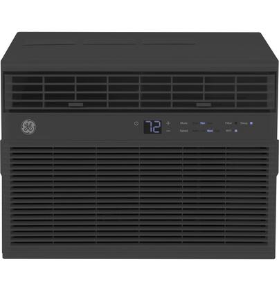 GE® 10,000 BTU Smart Electronic Window Air Conditioner for Medium Rooms up to 450 sq. ft., Black
