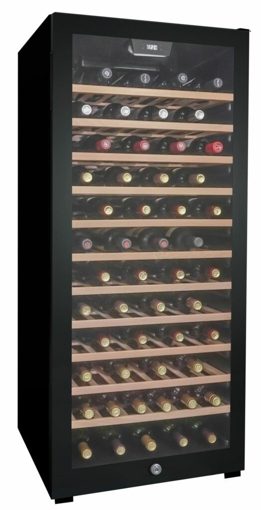 Danby 94 Bottle Free-Standing Wine Cooler in Black