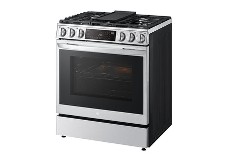 Range of model LSDL6336F. Image # 3: LG 6.3 cu. ft. Smart wi-fi Enabled ProBake® Convection InstaView® Dual Fuel Slide-In Range with Air Fry
