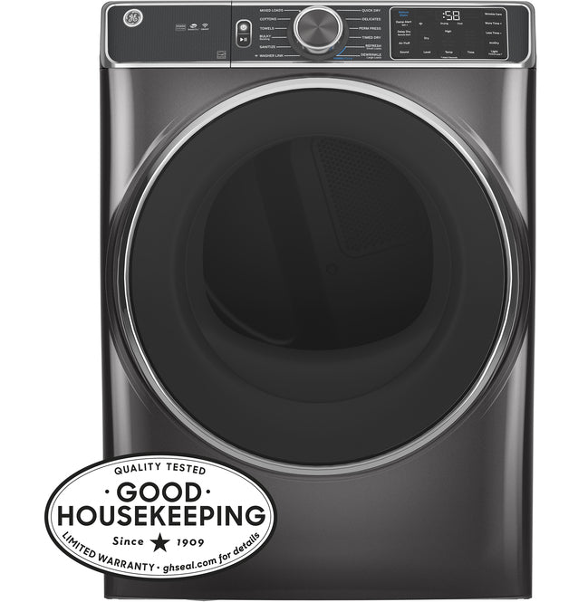 GE® 7.8 cu. ft. Capacity Smart Front Load Gas Dryer with Steam and Sanitize Cycle