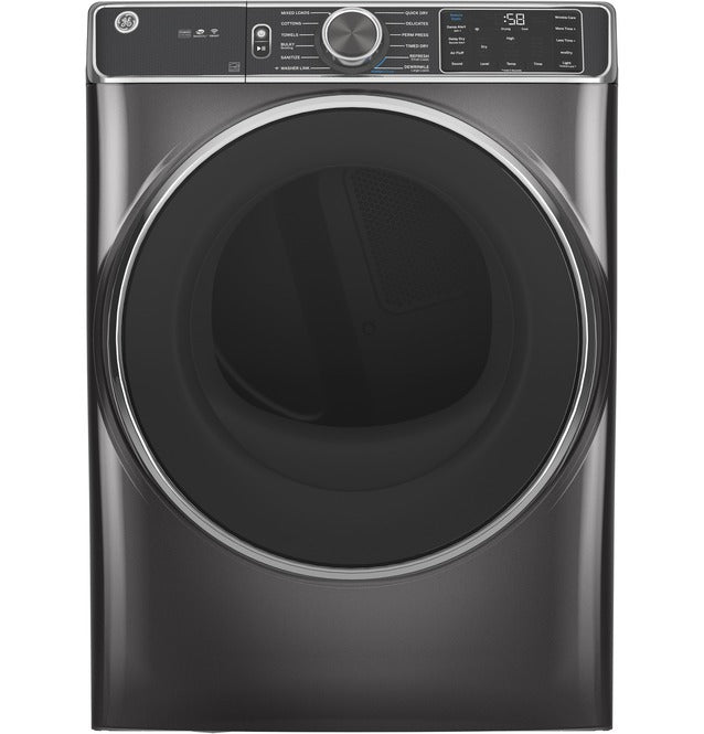 GE® 7.8 cu. ft. Capacity Smart Front Load Gas Dryer with Steam and Sanitize Cycle