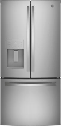Refrigerator of model GYE18JYLFS. Image # 7: GE® ENERGY STAR® 17.5 Cu. Ft. Counter-Depth French-Door Refrigerator