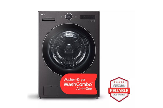 LG- Ventless Washer/Dryer Combo LG WashCombo™ All-in-One 5.0 cu. ft. Mega Capacity with Inverter HeatPump™ Technology and Direct Drive Motor ***