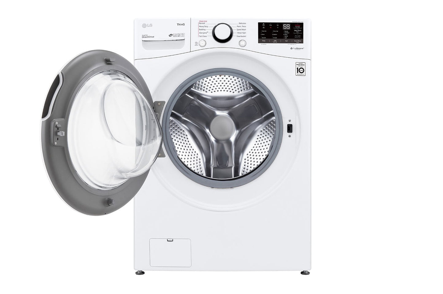 LG 4.5 cu. ft. Ultra Large Capacity Smart wi-fi Enabled Front Load Washer with Built-In Intelligence & Steam Technology