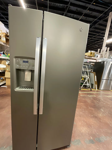 Refrigerator of model GSS23GMPES. Image # 1: GE® 23.0 Cu. Ft. Side-By-Side Refrigerator