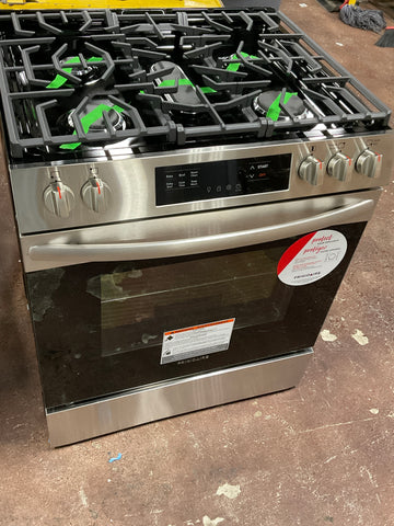 Range of model FCFG3062AS. Image # 1: Frigidaire 30" Gas Range with Steam Clean