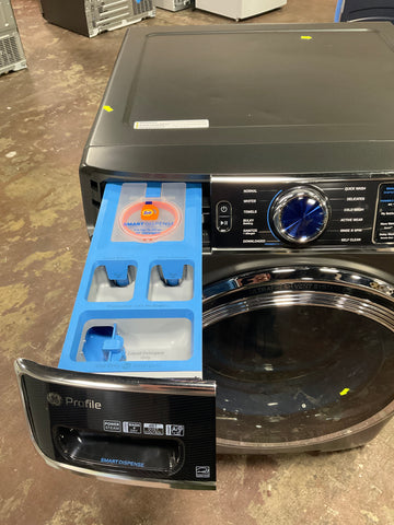 Washer of model PFW950SPTDS. Image # 2: GE Profile™ 5.3 cu. ft. Capacity Smart Front Load ENERGY STAR® Steam Washer with Adaptive SmartDispense™ UltraFresh Vent System Plus™ with OdorBlock™