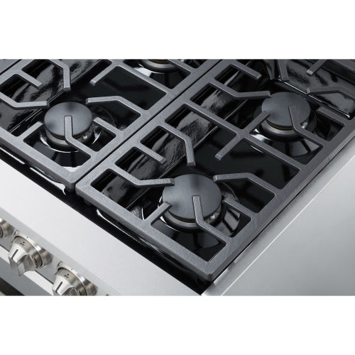 NXR-36" Professional Range with Six Burners, Convection Oven, Natural Gas