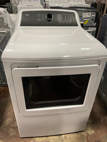 Dryer of model GTD58GBSVWS. Image # 1: GE 7.4 cu. ft. Capacity with Sensor Dry Gas Dryer