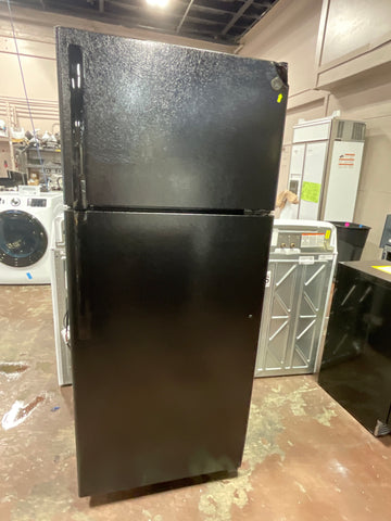 Refrigerator of model GIE18GTNRBB. Image # 2: GE® ENERGY STAR® 17.5 Cu. Ft. Top-Freezer Refrigerator