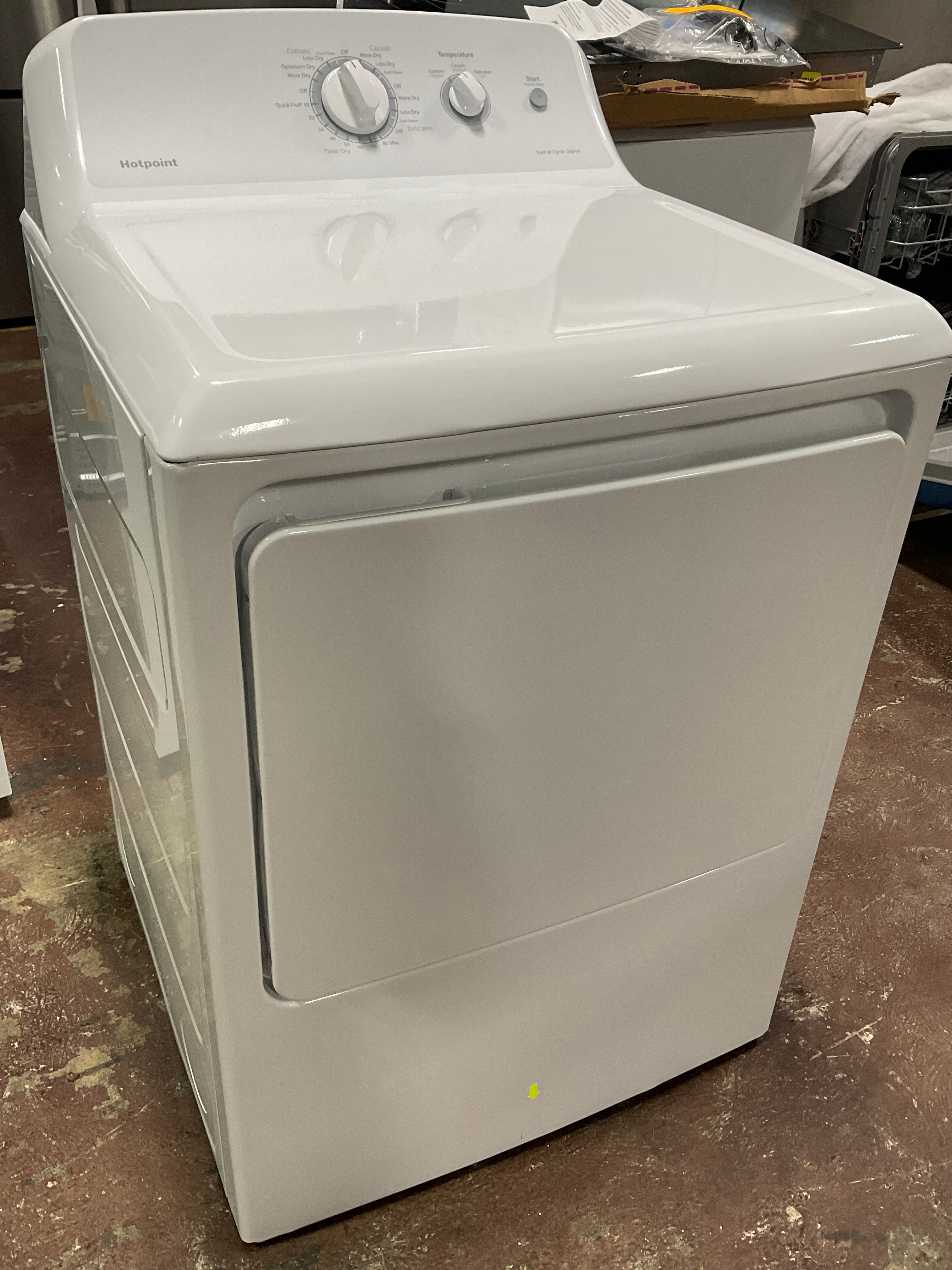 GE Hotpoint® 6.2 cu. ft. Capacity aluminized alloy Gas Dryer