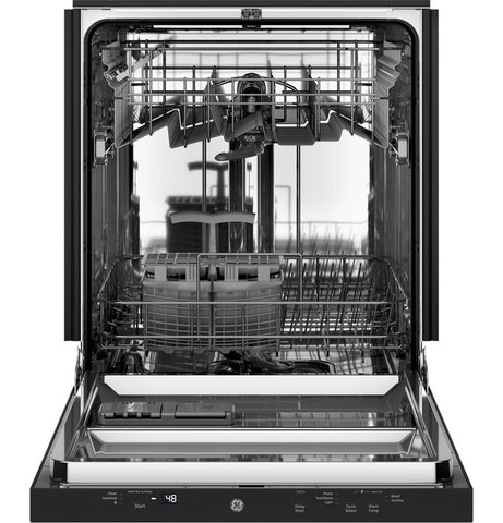 Dishwasher of model GDT226SGLBB. Image # 4: GE® ADA Compliant Stainless Steel Interior Dishwasher with Sanitize Cycle