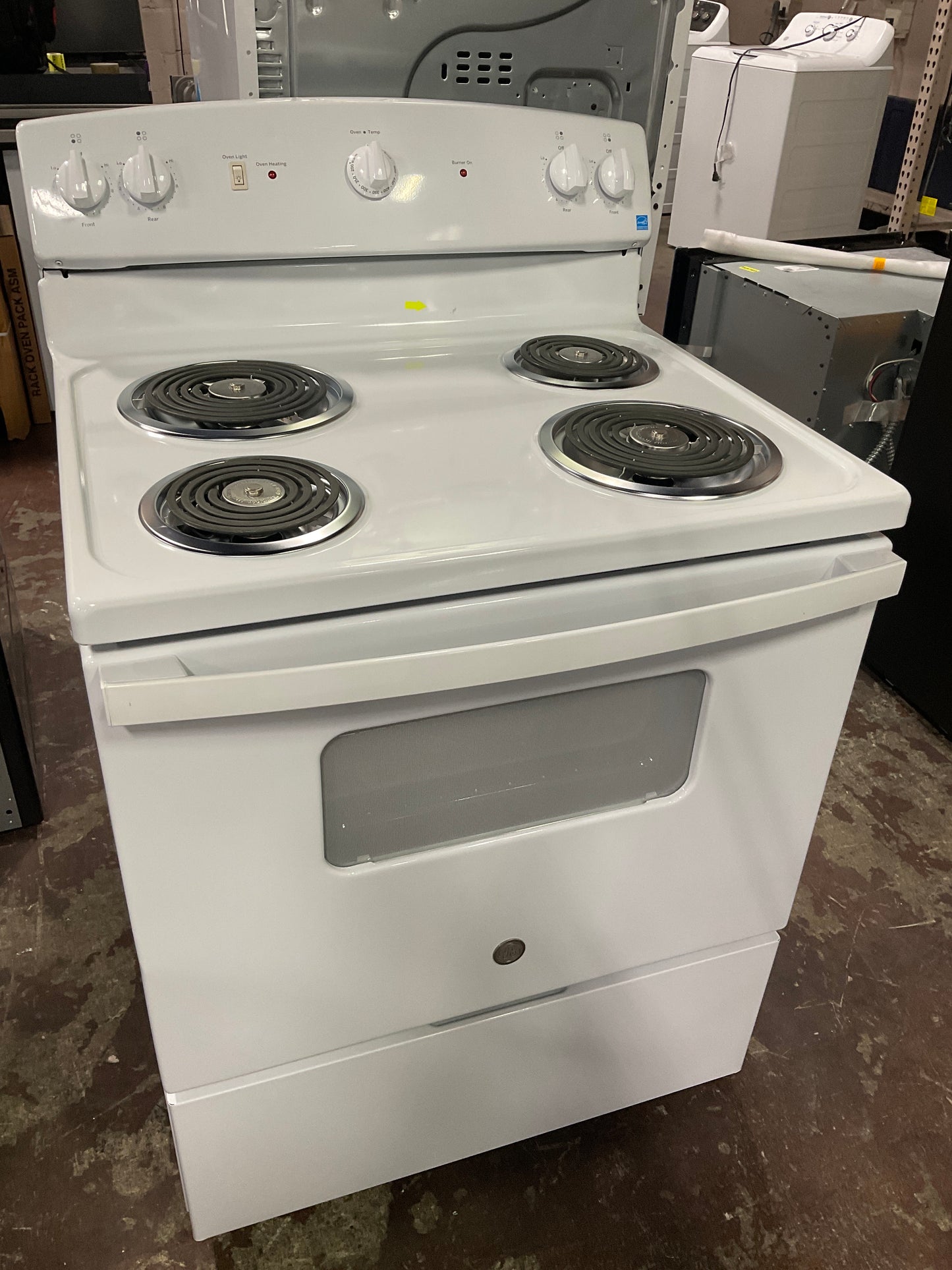 Front view, oven-door closed
