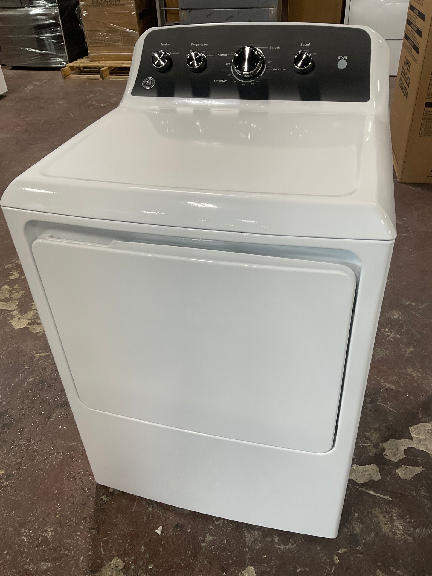 Front view, door closed