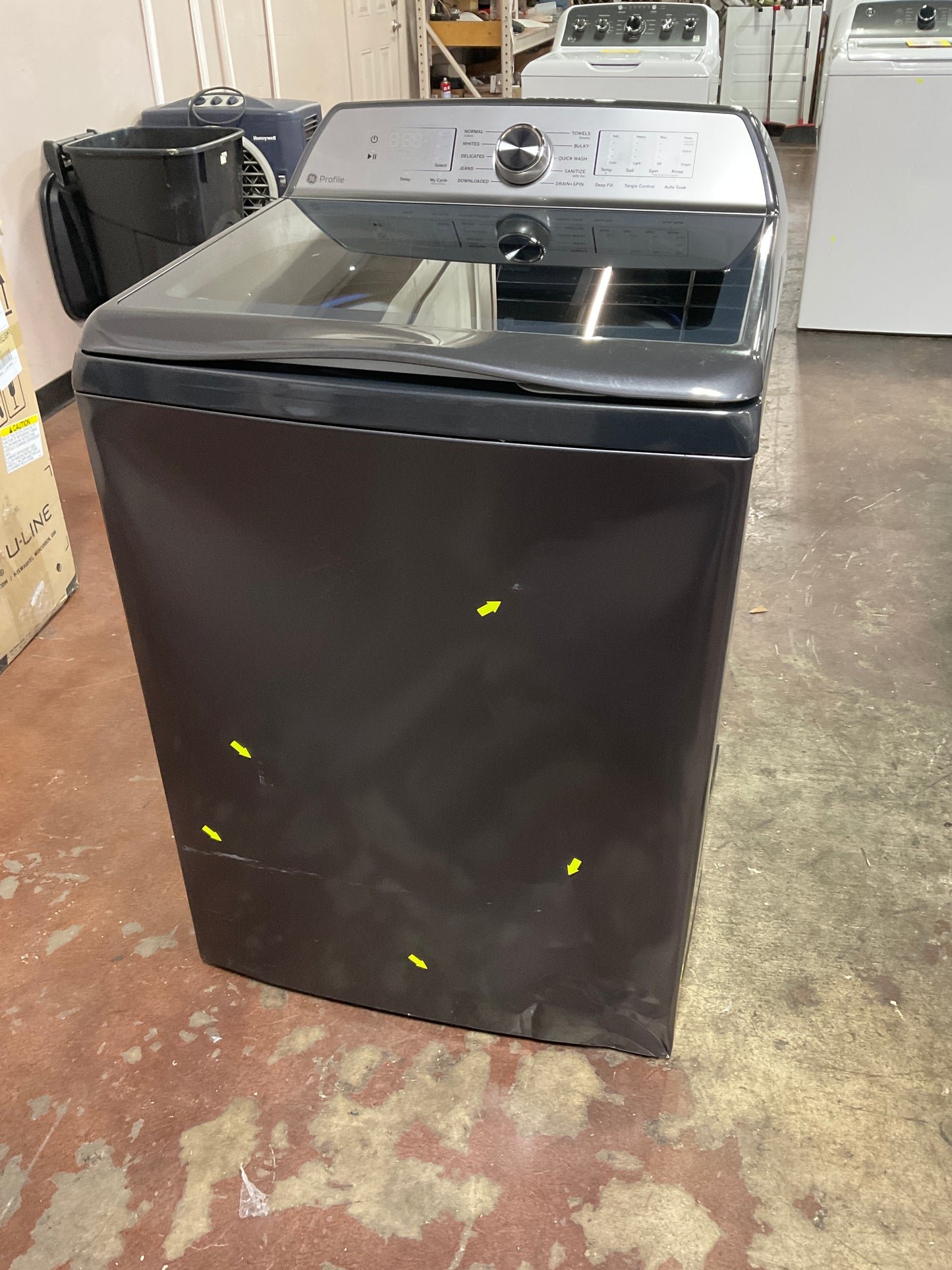 Front view, door closed