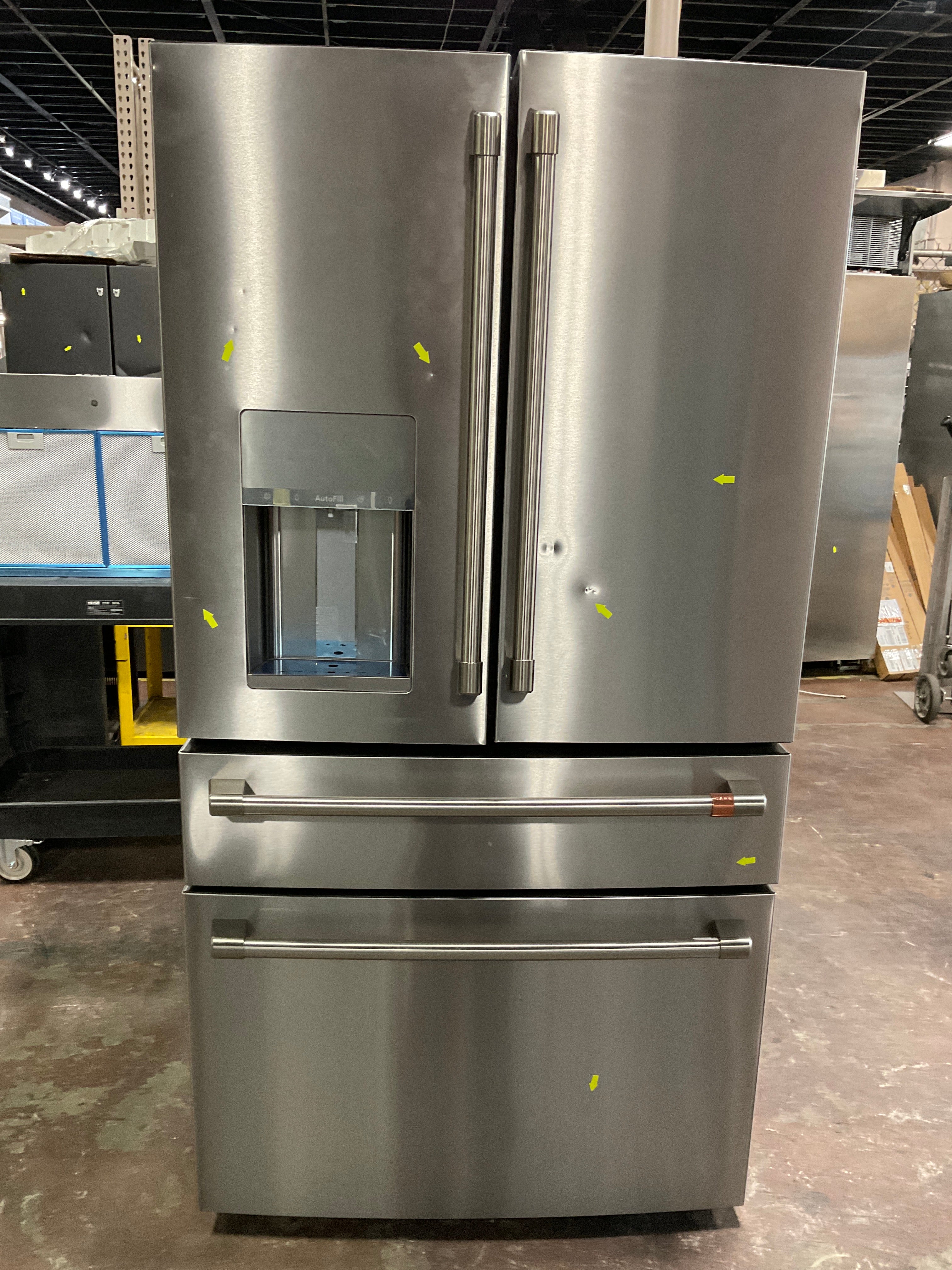 Front view, door closed