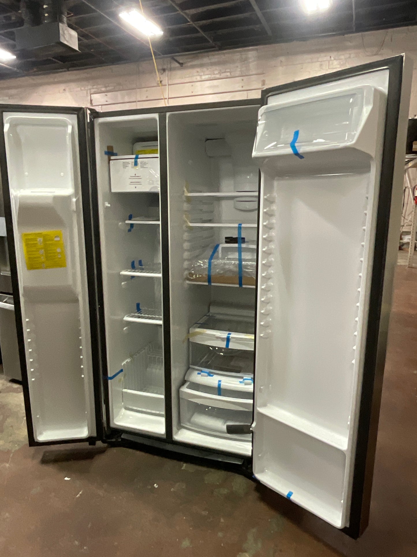 Front view, door open